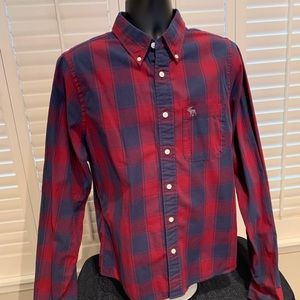Abercrombie & Fitch Muscle XXL Shirt Red/Navy